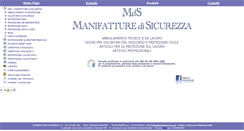 Desktop Screenshot of manifatturedisicurezza.com